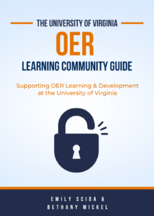 University of Virginia OER Learning Community Guide book cover