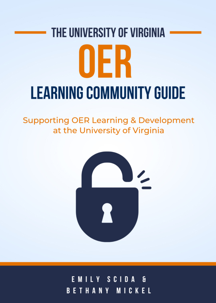 University of Virginia OER Learning Community Guide Simple Book